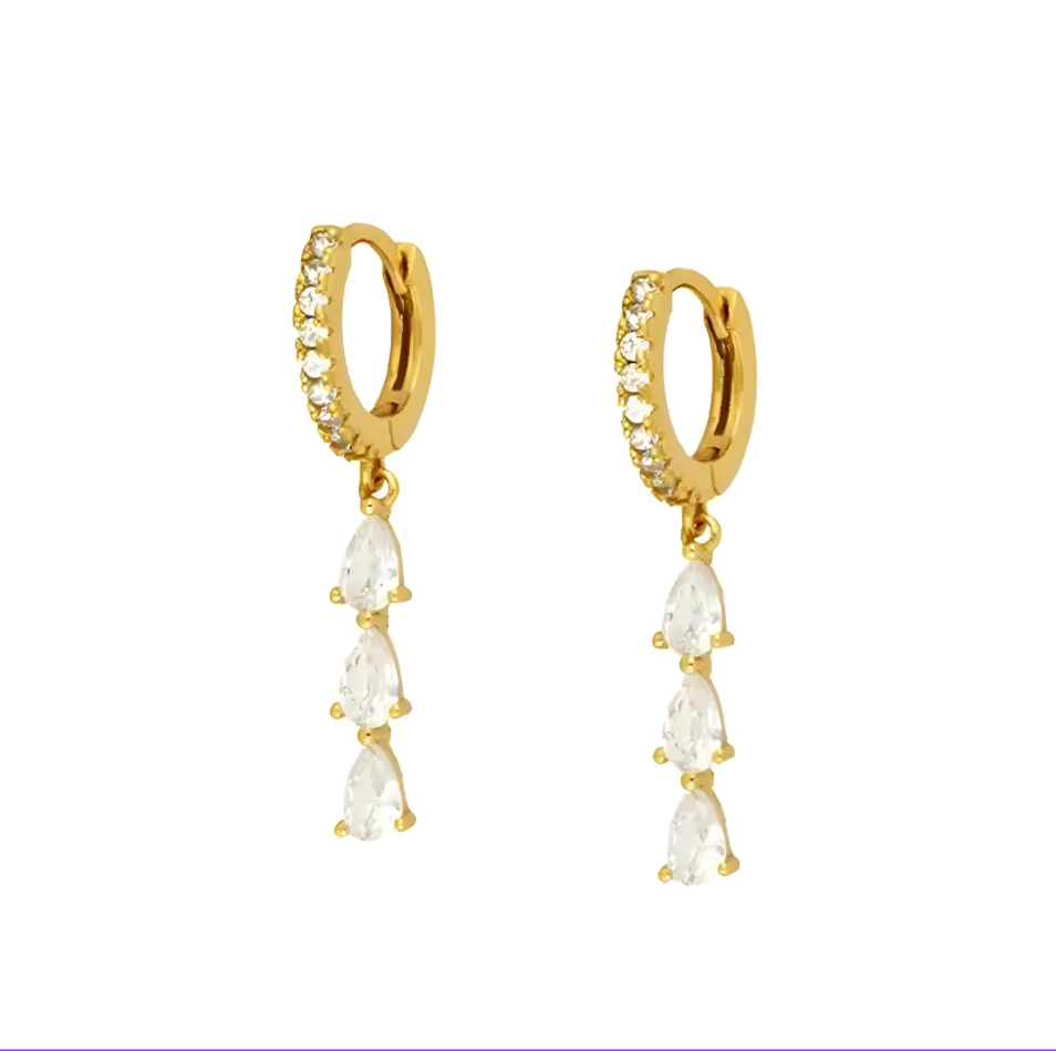 Boucles d'oreilles Esmeralda DORÉES