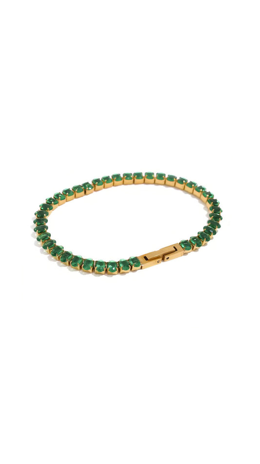 Bracelet Elisa DORÉ vert