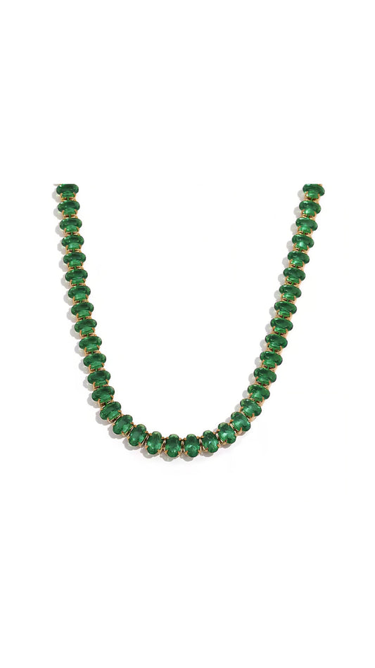 Collier Elisa DORÉ vert