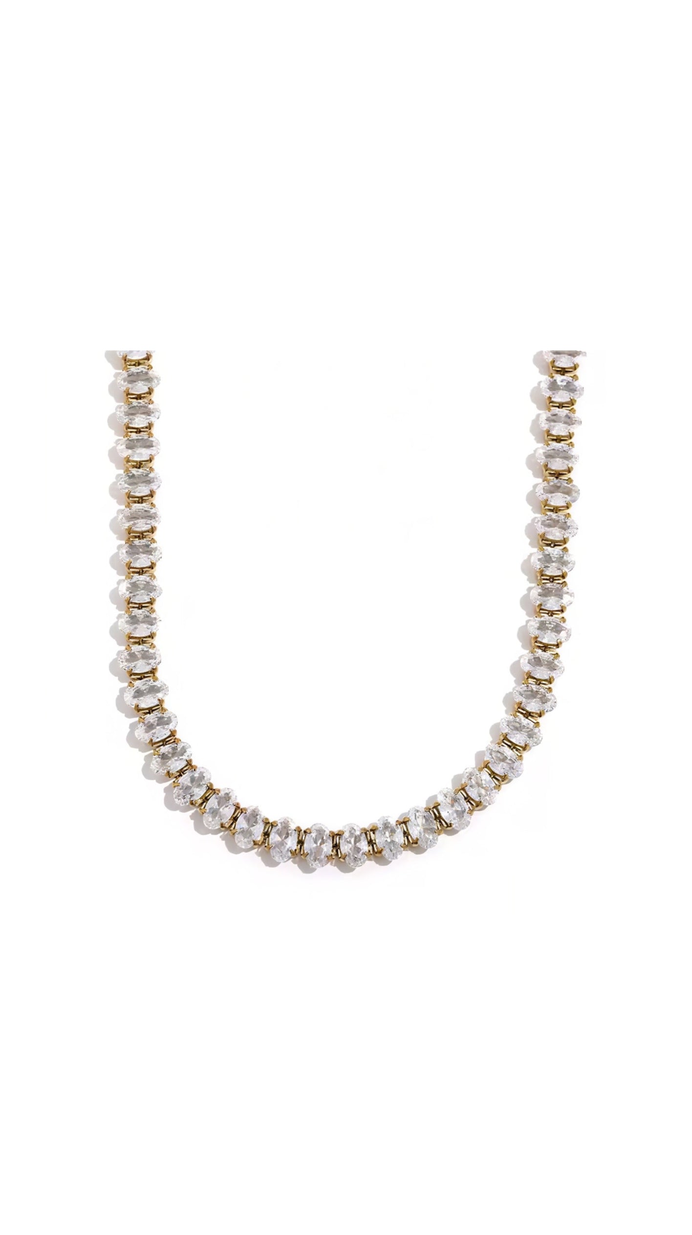 Collier Elisa DORÉ blanc