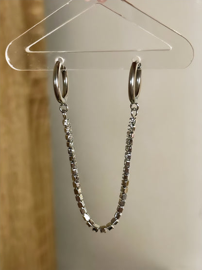 Boucles d’oreilles Perrine ARGENTÉES