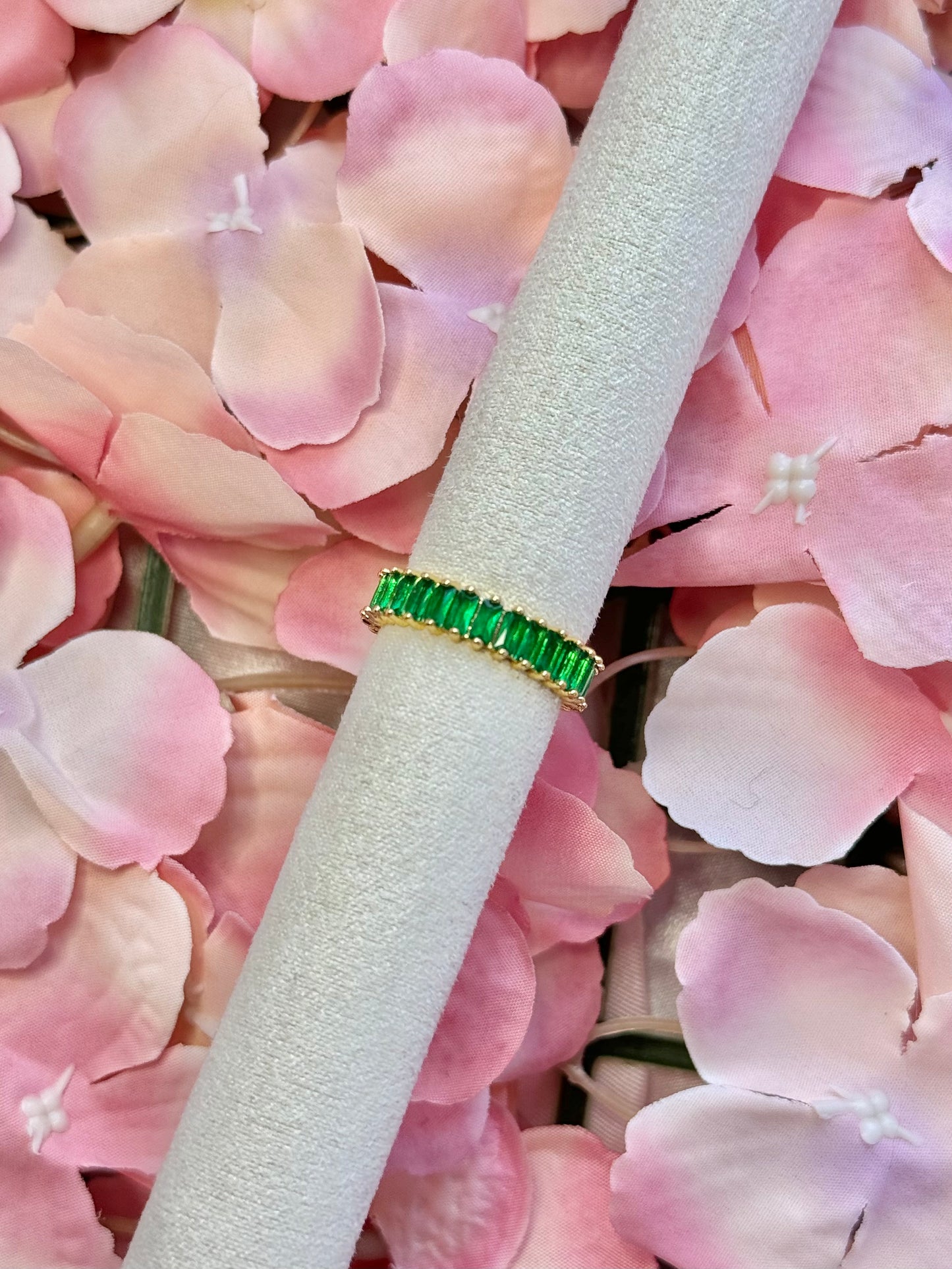 Bague Elisa DORÉE vert
