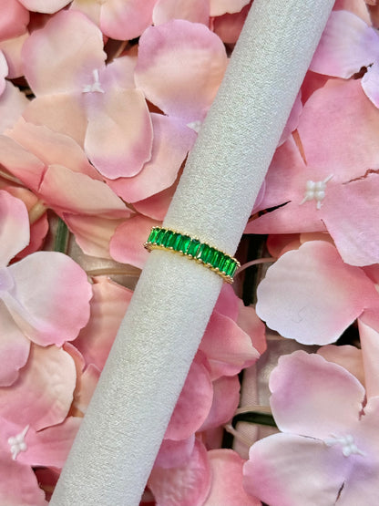 Bague Elisa DORÉE vert